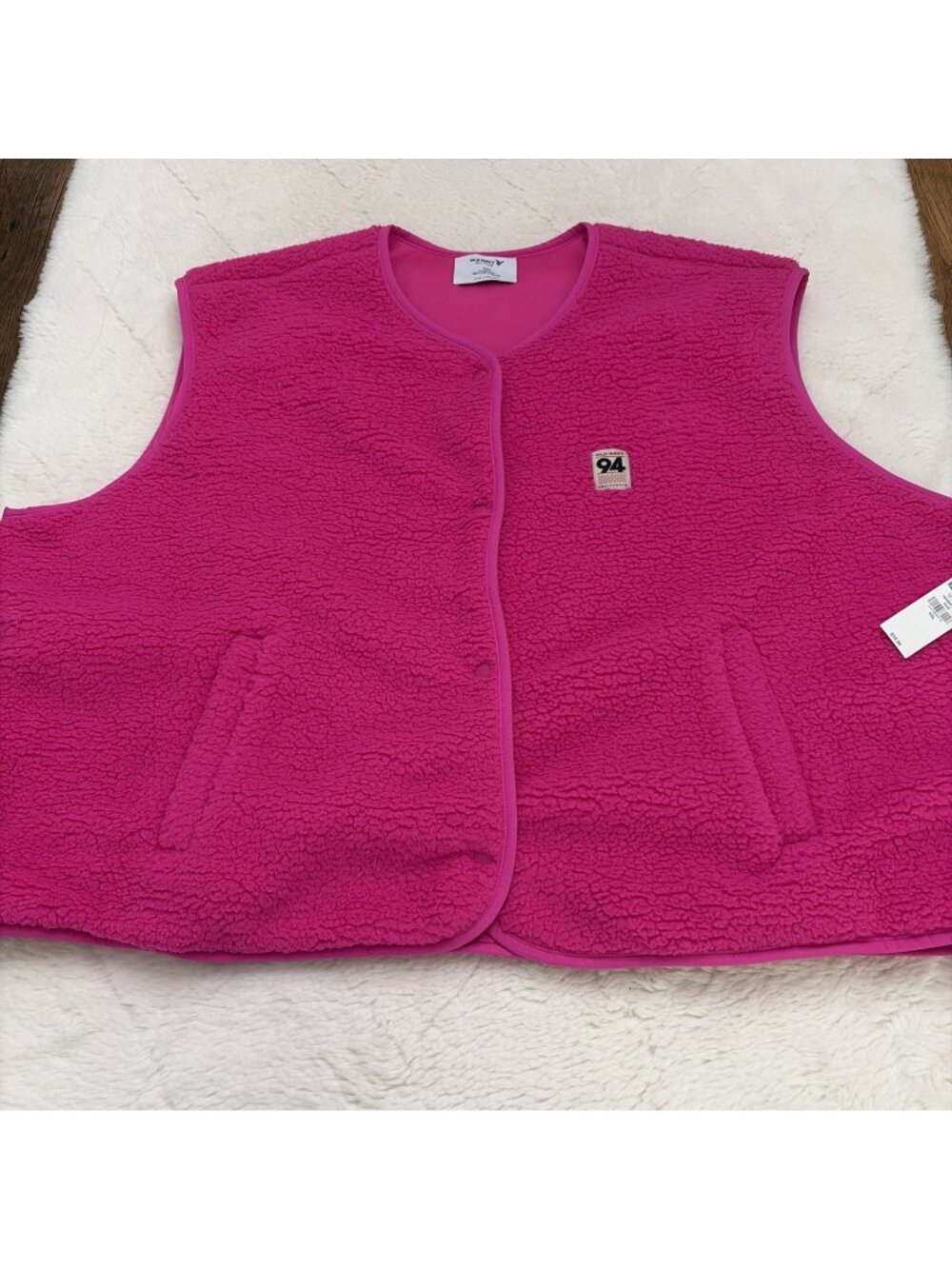 Old Navy Active Womens XXL NWT Hot Pink Fleece Vest